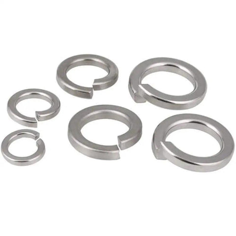 80 Pieces M6 Split Lock Washers Spring Washers 316 Marine Grade Stainless Steel heavy duty washers in various sizes.