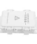 Heavy Duty Outdoor Electrical Enclosure Plastic Junction Box Waterproof for Surveillance Cameras and Electronic Components Systems angle view.