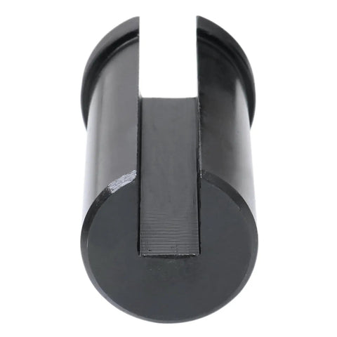 Close-up of a slotted bushing from HSS Keyway Broach Set 4mm 5mm 6mm 8mm Metric Keyway Tools With Slotted Bushings And Shims