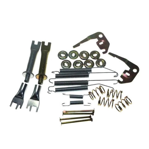 Premium Rear Drum Brake Spring Pack Repair Kit For Mitsubishi Pajero And L200 With 4D56 Or 4M40 Engine Covers V32 To V46 And K74T Models To Fix Sticky Brakes Fast, metal springs and clips