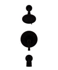 Auden Tub And Shower Faucet Set With Valve And Cartridge One Handle Multi Function Shower Head Tuscan Bronze Finish Three Hole Installation Water Efficient Trim Kit displayed vertically