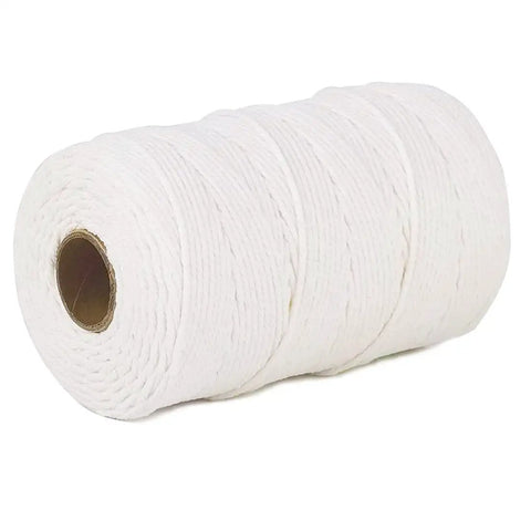 Cotton Butcher Twine 2mm 500 Feet Food Safe Kitchen String For Cooking Up Roasting Gift Wrapping Crafts Baking Meat Turkey Sausage