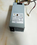 Beefy Workhorse 250W 1U Switching Power Supply For AIO Systems With 80Plus Bronze Rating Durable Components Low Noise Fan SPI250F4BBB Compatible Ideal For Home And Small Server Racks, gray metal unit with cables