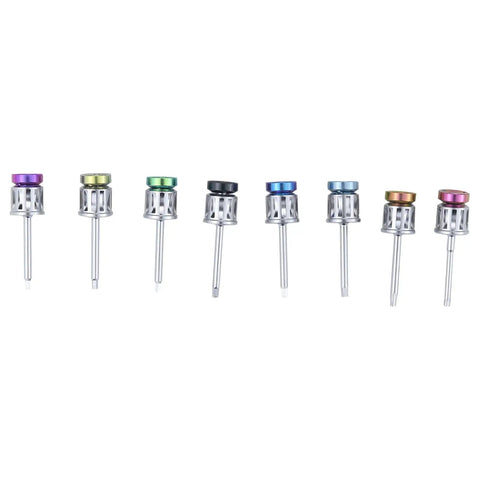 Pro Grade Prosthetic Torque Wrench And All In One Multi Driver Tool Kit for Implant Components with colored driver heads