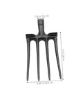 Heavy Duty Steel Four Prong Pitch Fork For Digging And Loosening Soil Manure Rake With Easy Attach To Handle Not Included Durable Replacement Farm Tool For Garden And Yard Work