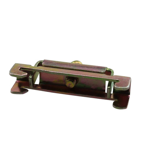 12 Pack Iron Galvanized DIN Rail Terminal Blocks With Screw Clamp End Stoppers For 35mm Wide Rail Zinc Finish Durable Cold Rolled Steel