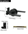 Double Sided Gate Latch for Wooden Fence And Wood Gate Heavy Duty Swinging Door Latch dimensions