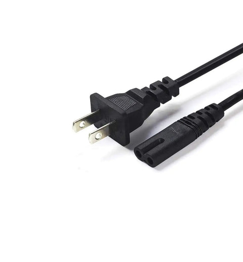 Totally Sweet Premium Ac Power Cord Replacement For Brother Scancut Dx Cutting Machines showing a black two-pronged plug and connector.