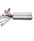 Beefy Brushless DC Motor Controller For Electric Bikes And Scooters, 48V 60V 64V Compatible, 1500W 45A, aluminum alloy housing, wires visible