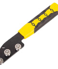 Super Durable Manual Wire Straightener Tool with yellow handle and three metal rollers for precise wire alignment.