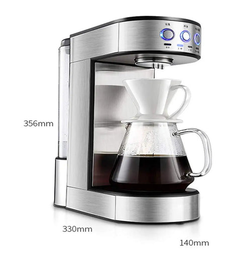 Automatic Bean To Cup Coffee Maker With Integrated Milk Frother hassle free brewing system with compact stainless steel design.