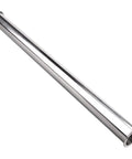 Side view of DERNORD stainless steel 304 sanitary spool tube with tri-clamp ends, 36 in long