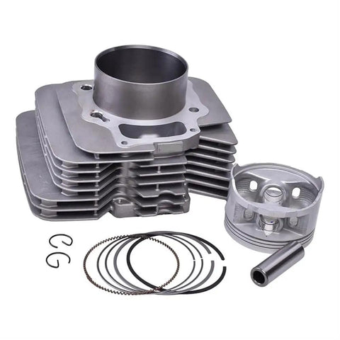 Premium Piston Ring Set And Cylinder Head Gasket Kit Compatible With TRX500FE 2A includes cylinder and piston components.