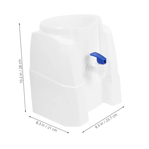 Portable Cold Water Dispenser For Countertop Space Saving Mini Water Cooler For Bottled And Mineral Water Perfect For Home And Office Easy Access Hydration On Tap, with dimensions shown