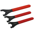 Heavy Duty Type ER Wrench For ER16 ER20 ER25 ER32 ER40 Collet Chuck Nut Spanner Fit CNC Router Engraving Spindle Tool Holder High Torque Alloy Steel in three sizes.