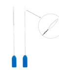 Time Saving Needle Threader For Sewing Machines With Ergonomic Grip And Sturdy Construction A Handy No Fuss Threading Tool For Home Sewers And Pros To Quickly Thread Thick Or Fine Threads In Garment Making And Fabric Repairs, blue handle, metal eye