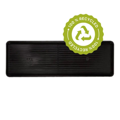 Large Plant Tray Workhorse For Indoor And Outdoor Gardening, Heavy-Duty Leakproof Plastic Tray For Seed Starting, 46.5-Inch, Black