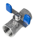 Tough As Nails SS304 Threaded Ball Valve With Npt Female Threads Designed For Effortless Water Oil And Gas Line Control Built From One Piece Forged Steel To Guarantee Zero Leak Performance Every Single Time You Operate The Handle.