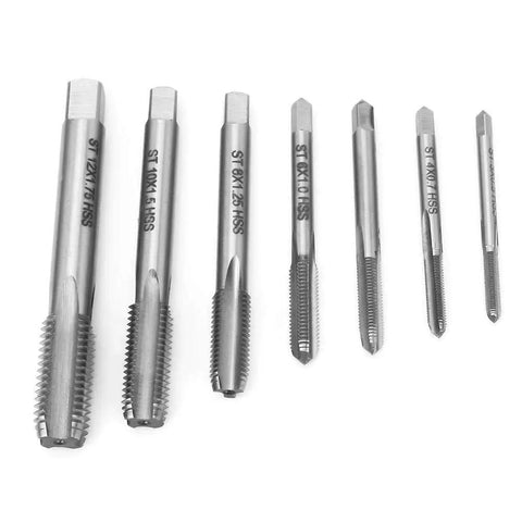Heavy Duty Stainless Steel Thread Repair Kit With Tap Drill Tool includes various hex taps for engine repairs.