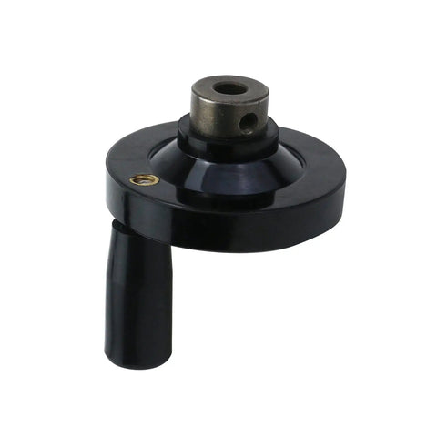 2 Pack Hand Crank Revolving Handle 63x8mm Wheel With M6 Thread For Lathe Machine And Grinder Durable Gum Wood Grip.