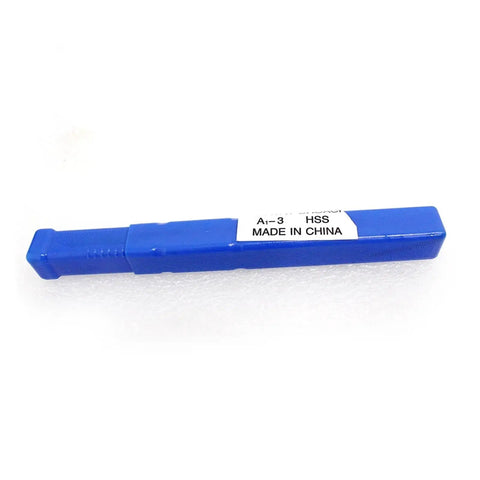 3mm Push Type Keyway Broach Set in High Speed Steel for CNC Machines, blue plastic case with product label