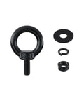 12 Pack M5 Stainless Steel Eye Bolts With Nuts And Washers For DIY Projects And Outdoor Lifts Heavy Duty Black Finish 12 MM Thread