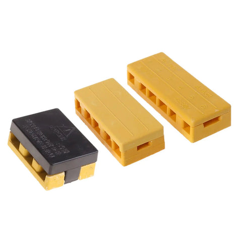 Rear Yellow Electric Bicycle Wire Junction Box With Bakelite Insulated Construction Not Water Resistant Frame Mount Plastic And Metal Build 32G Weight Supports Three Settings For Safe Wire Connection And High Heat Flame Retardant Protection