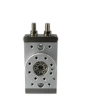 Rotating Pendulum Cylinder Air Swing Buffer For Industrial Manipulator MSQB Series, front view, aluminum, suitable for automation systems.