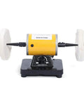 Dual Wheel Buffing Rig With 200W Motor And Variable Speed Polisher From 2000 To 7000 RPM For Jewelry Metal DIY Projects