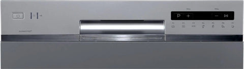 Control panel of Compact Countertop Dishwasher Featuring Stainless Tub And Seven Quick Wash Options Handles Six Place Settings No Stress In Tight Spaces Energy Star Certified Silver Machine.