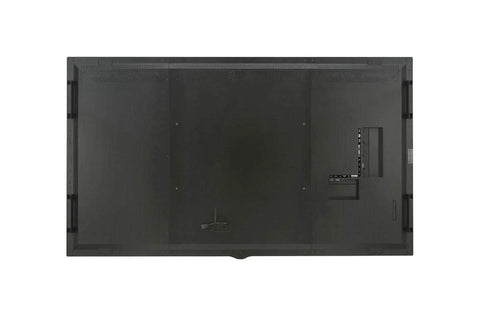 Slick 86 Inch 4K Ultra High Definition Digital Signage Display clean modern bezel back view with input connections.