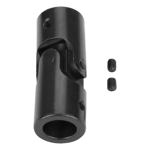 Heavy Duty Universal Joint Connector Coupling With Strong Metal Build 5/8 Inch Beam For Tough DIY Projects And Industrial Repairs That Last, black metal 20mm coupling