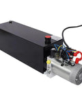 Yaton 12V Hydraulic Power Unit With 15 Quart Steel Reservoir 2.2kW DC Motor Pump, black finish for heavy duty use