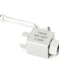 TAISHER hydraulic ball valve, 1/2'' NPT, carbon steel, 2-way shut-off with silver lever