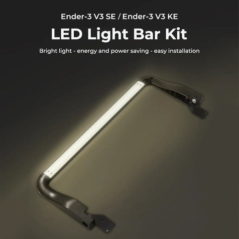 Ender 3 V3 SE LED Light Bar Kit for 3D Printer Bright, Energy Saving 24V 5W Lighting Upgrade with Soft, Uniform Glow