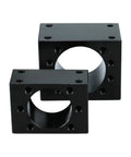 Pro Grade Nut For SFU Ball Screw Systems 45 Steel Housing 1 Piece, black aluminum bracket for DSG12H DSG16H SFU1204 1605 1610