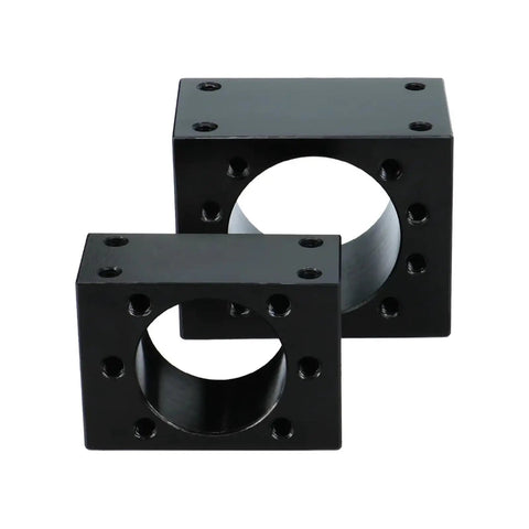 Pro Grade Nut For SFU Ball Screw Systems 45 Steel Housing 1 Piece, black aluminum bracket for DSG12H DSG16H SFU1204 1605 1610