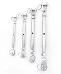 Heavy Duty M20 316 Stainless Steel Turnbuckle Cable Wire Rope Tensioner Tightener Hardware in four sizes for marine use