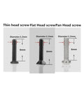 Mini Screw And Nut Repair Kit For Laptops Phones Glasses And Small Gadgets Assorted Tiny Screws And Matching Mini Nuts With Smooth Threads For Stable Install Compact Storage Box For Easy Sorting 1.2mm x 6mm screws