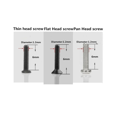 Mini Screw And Nut Repair Kit For Laptops Phones Glasses And Small Gadgets Assorted Tiny Screws And Matching Mini Nuts With Smooth Threads For Stable Install Compact Storage Box For Easy Sorting 1.2mm x 6mm screws