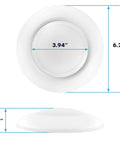 4 Inch LED Disk Lights 6 Pack, Dimmable 10W Ceiling Fixtures, Color Tunable 2700K To 5000K, 5 CCT, Flush Mount dimensions diagram