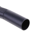 Close-up of 32mm vacuum cleaner hose handle with curved bent end and grippy ergonomic anti slip grip durable shock resistant