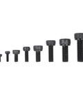 Heavy Duty Metric Bolts And Nuts Set With Flat And Lock Washers M2 To M5, 12.9 Grade Alloy Steel, Built To Last, Precise Threads Under 0.01mm Tolerance For Quick, No Fuss Assembly, black socket cap screws size range
