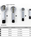 Four sizes of Heavy Duty Metal Nut Splitter Set For Bolt And Nut Removal with specifications outlined.