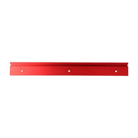 Red aluminum 45 Type T Slot Aluminum Miter Track For Router Tables And Saws, Sliding Jig Fixture, horizontal view