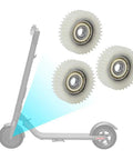 Nylon 36 Tooth Planetary Motor Gear Set Three Pack for scooters, shown with design overlay