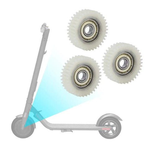 Nylon 36 Tooth Planetary Motor Gear Set Three Pack for scooters, shown with design overlay