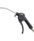 Heavy Duty Compressed Air Blow Gun Featuring US Industrial Quick Connect Coupling, black plastic handle, metal nozzle for quick drying.