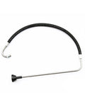 Stainless Steel Suction Hose For Airless Paint Sprayers 390 395 495 595 Replacement Part Easy Install Heavy Duty Heat Resistant Rubber Corrosion Resistant Durable Hose For Reliable Spraying, angled view with fittings