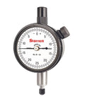Dial Indicator With Jewel Bearings And Lug On Center Back, White Face, 0 To.125 Inch Range, Balanced Dial With.0005 Inch Graduation.